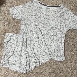 Disney Light Gray Mickey Mouse Loungewear Set